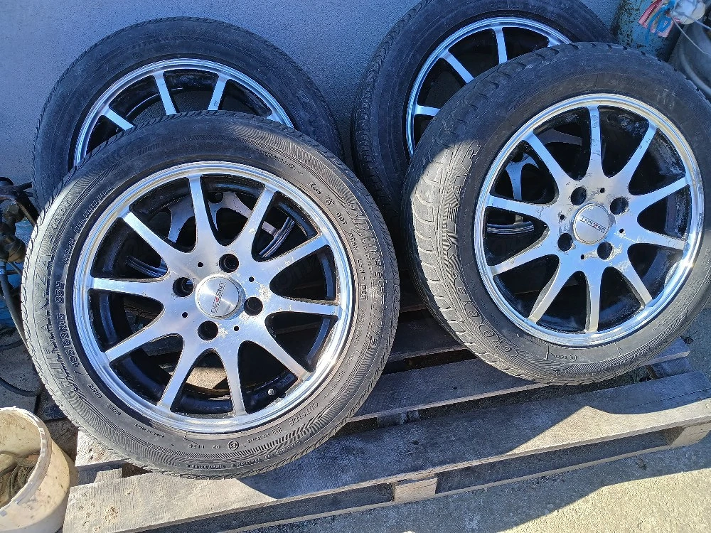 Vând set 4 jante DEZENT + cauciuc pret negociabil