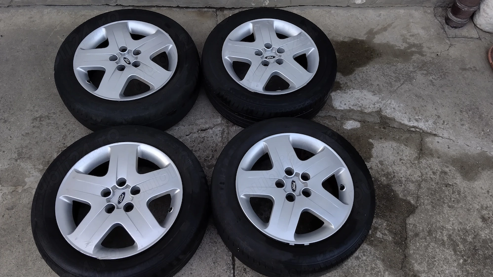 Jante otel  5X108+capace+anvelope vara SEMPERIT 205 55 16, FORD FOCUS, MONDEO, C MAX, S MAX
