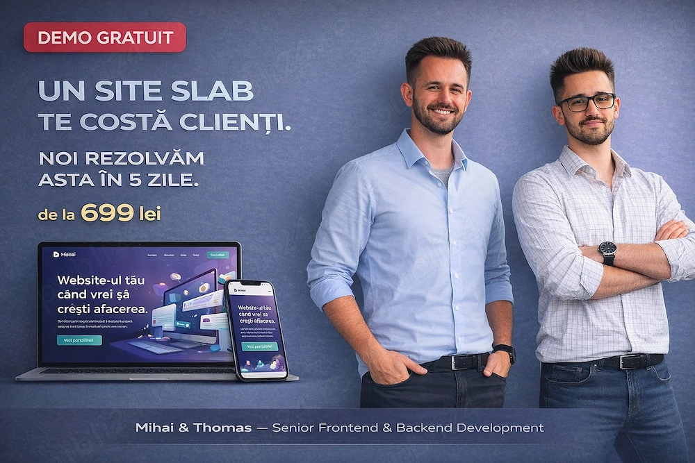 Site Web care Aduce Clienti   Demo Gratuit, Platesti Dupa Aprobare