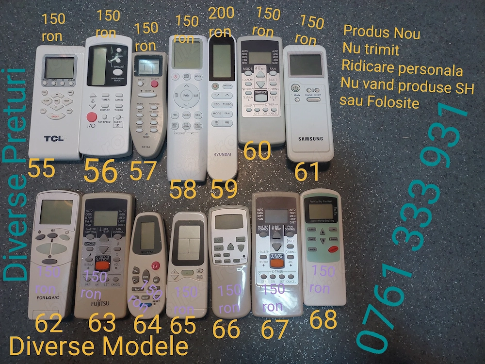 Telecomanda Aer Conditionat Lg Aux Heinner Beko StarLight Orion yamato gorenje chigo hisense alizee