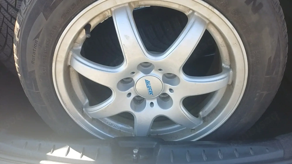 Jante aliaj  5×112 cu anvelope iarna 205/55/16