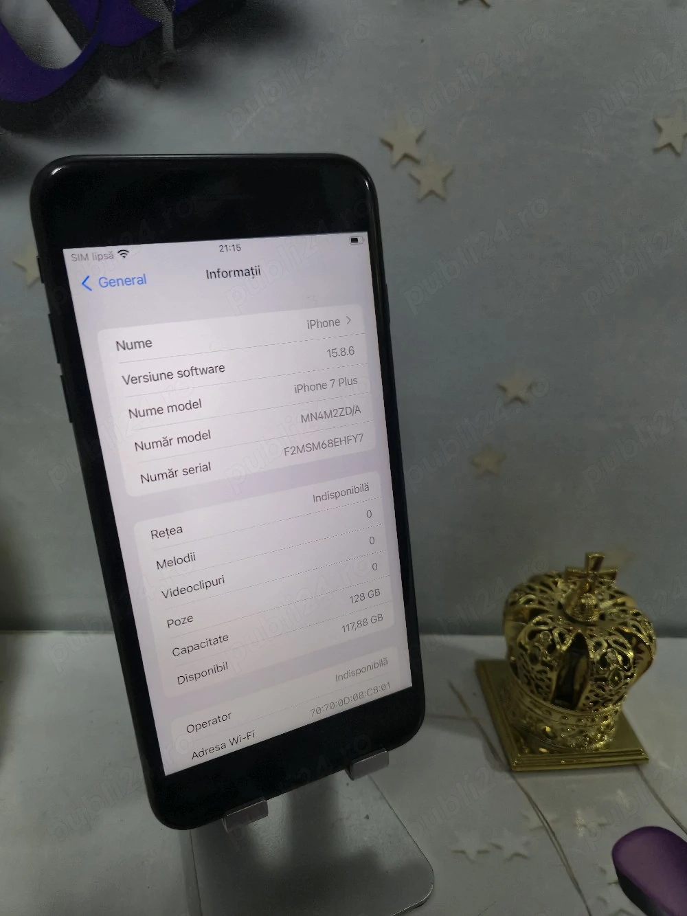 iPhone 7+ 128GB Baterie:84%.Pre  fix!