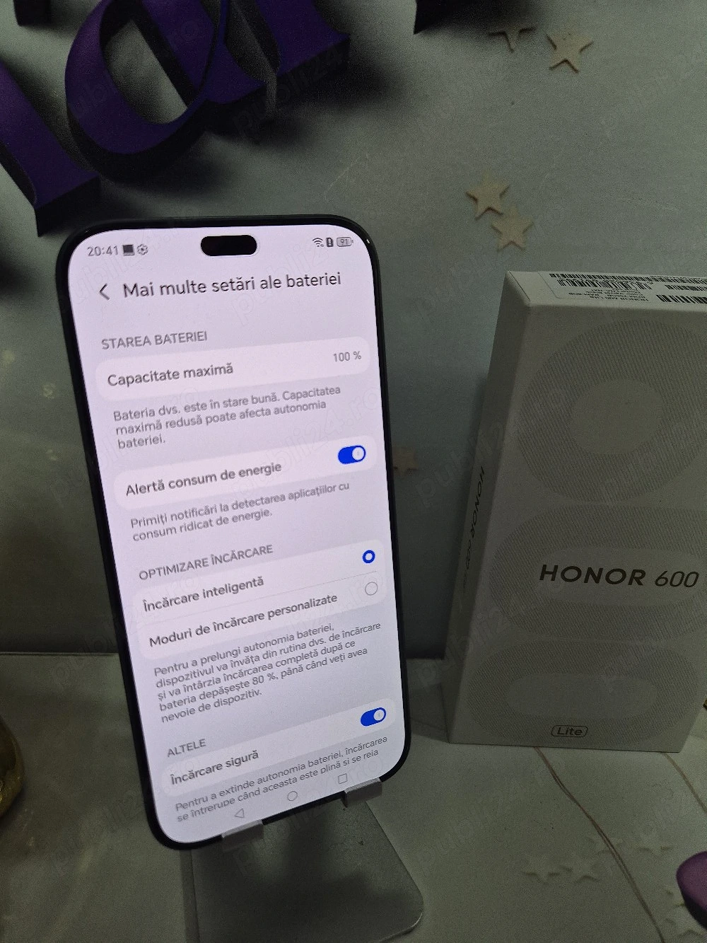 Honor 600 Lite 5G 256GB 8+8GB Ram Duos NOU 0 Cic incarcare