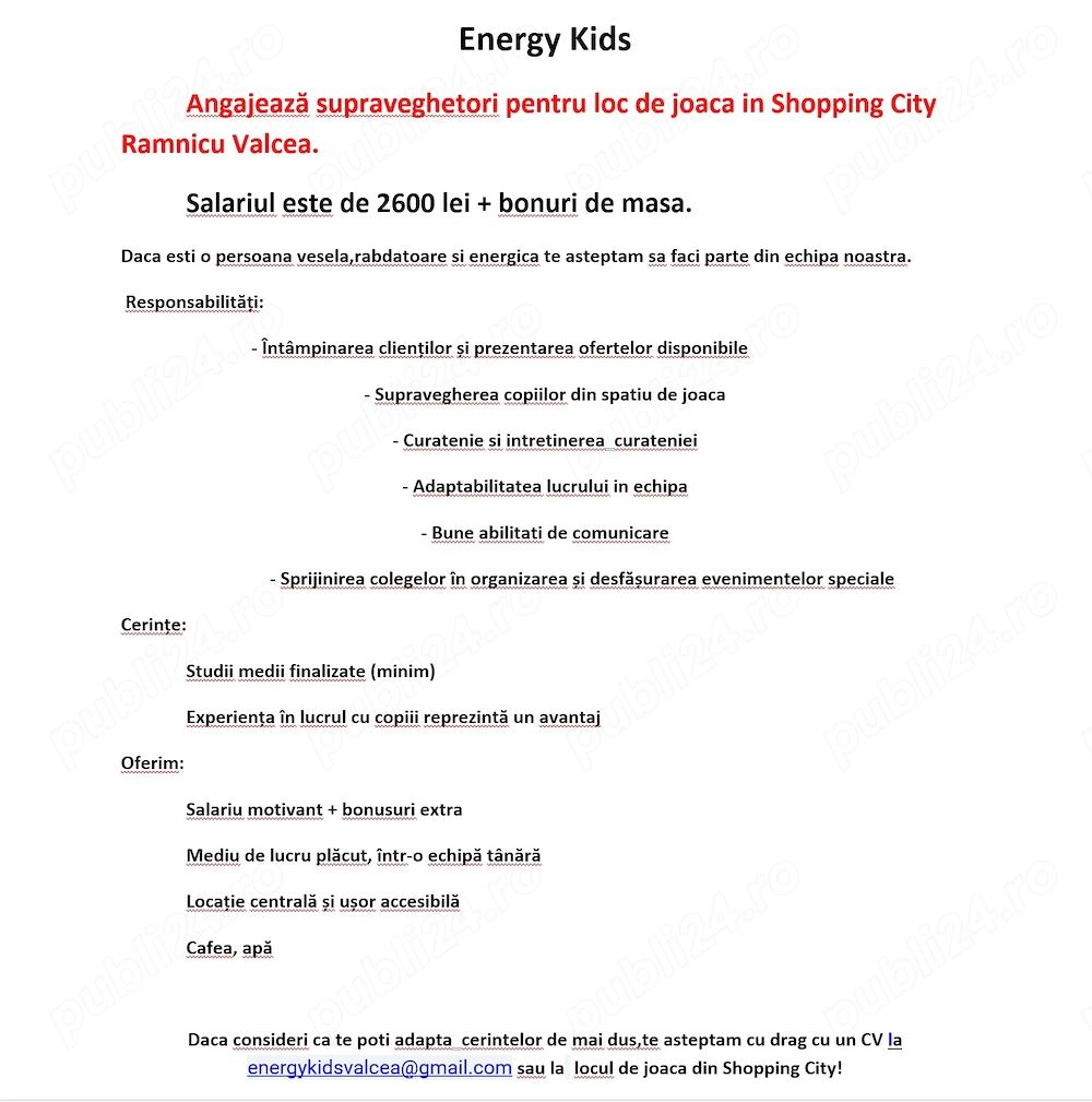 Casier lucrator comercial, supraveghetor                                          