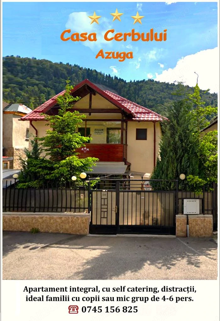 Casa Cerbului vilă munte apart. atestat 3***