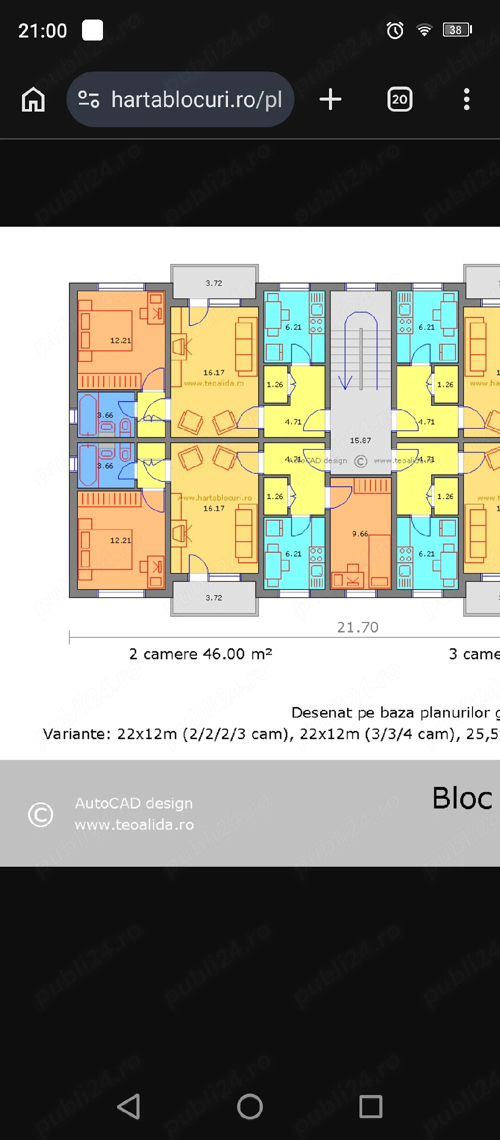 Vând apartament cu 2 camere semidecomandat in campina Prahova, etaj 0 din 4