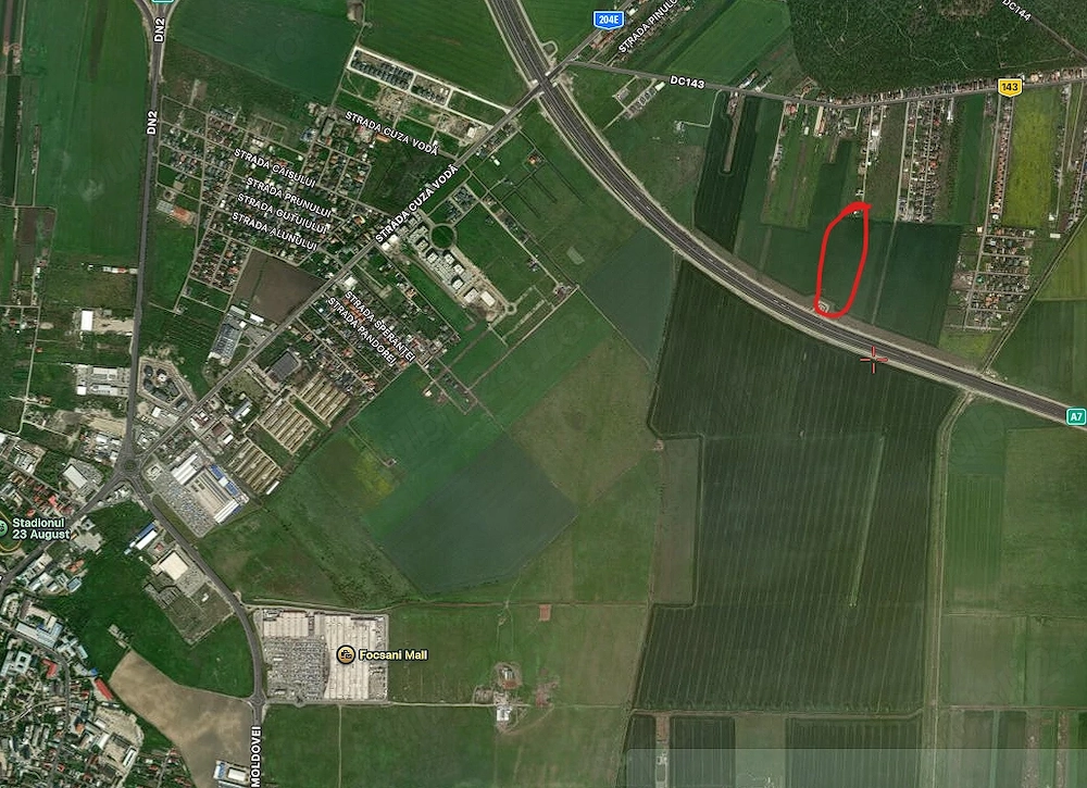 Urgent TEREN de VÂnzare  VÂNĂTORI ( langa FOCȘANI ) Oportunitate Premium