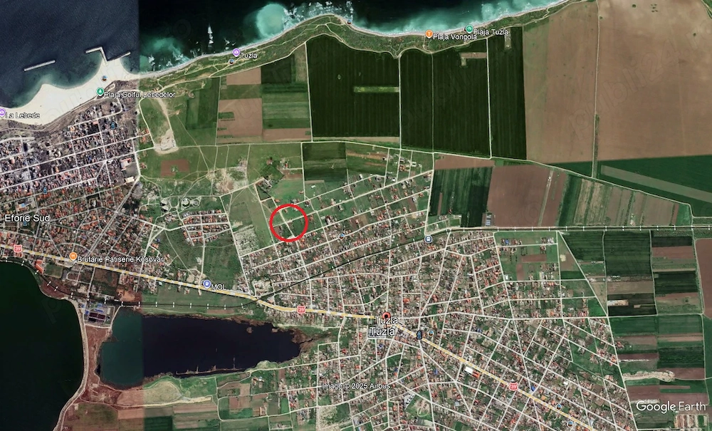 Vand teren in Tuzla zona castelul de apa
