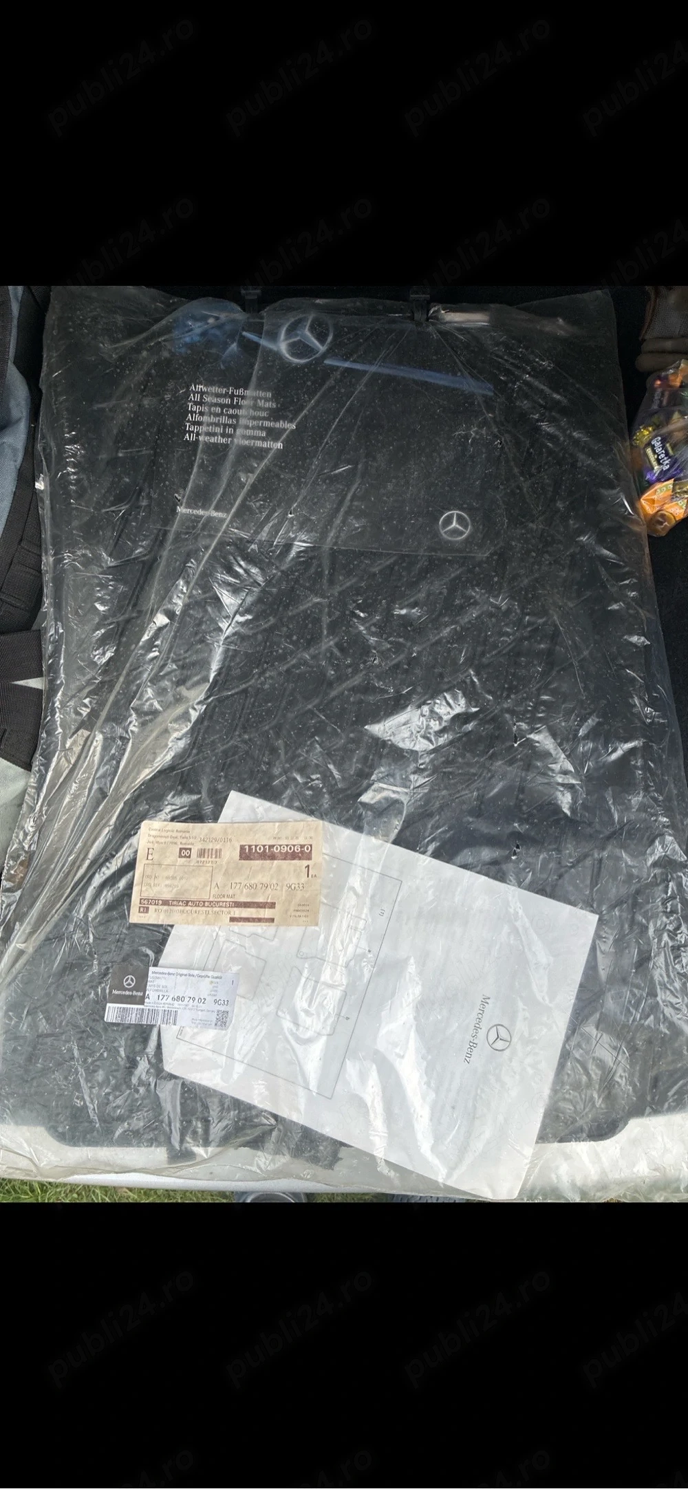 Covorașe originale Mercedes-Benz all weather / cauciuc, noi, OEM