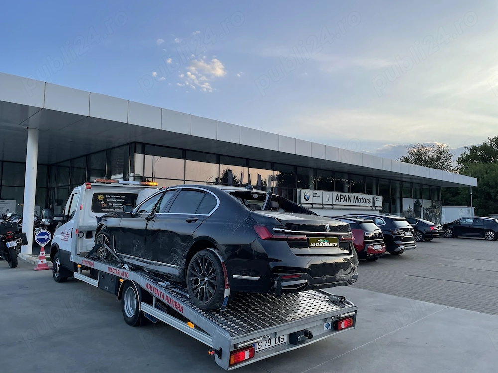 Servicii remorcare auto Tractari Asistenta rutiera Evacuator Caratret dube carosate suv masini marfa