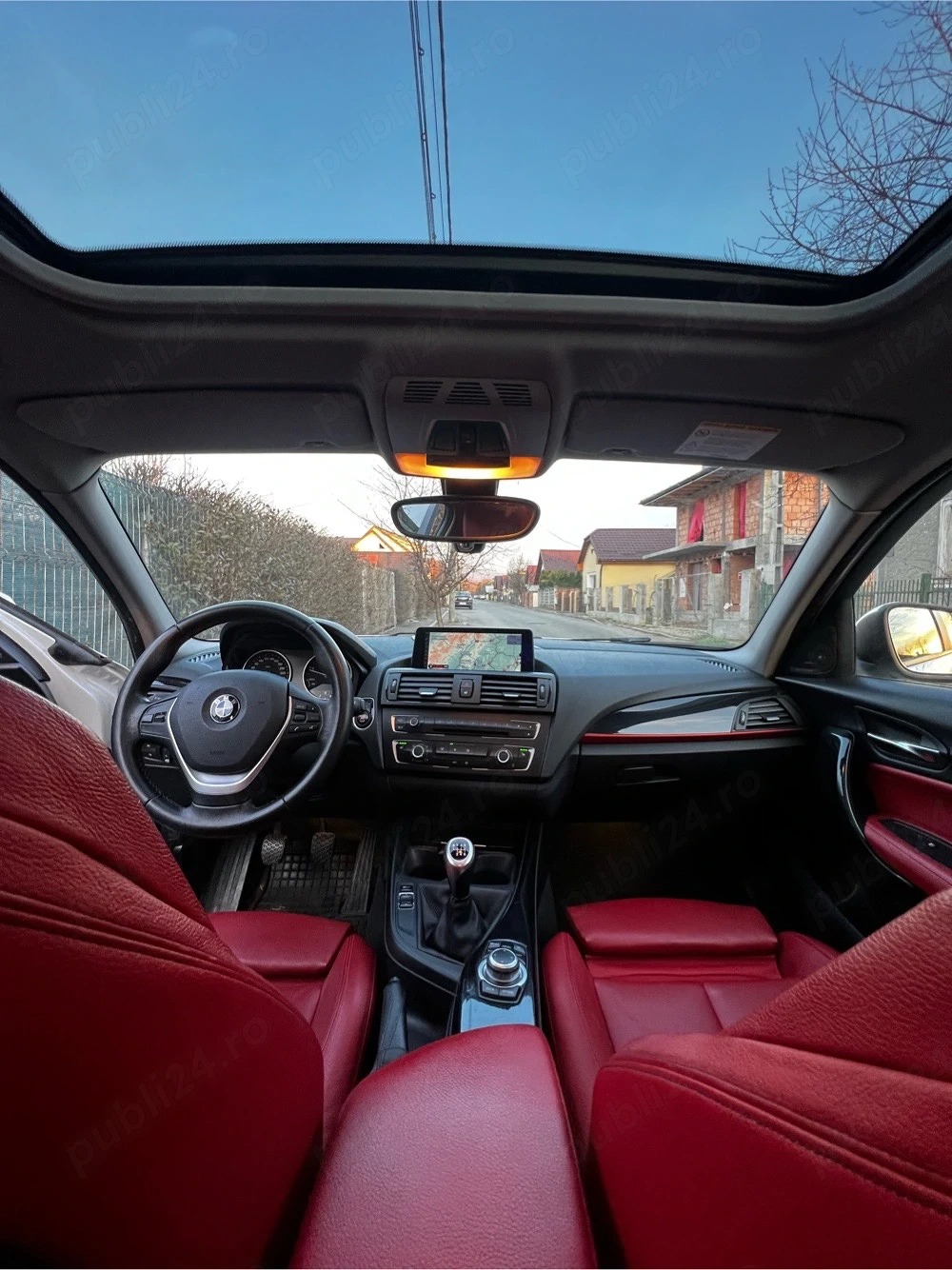 BMW serie 1 Sportline, Unicat, piele rosie