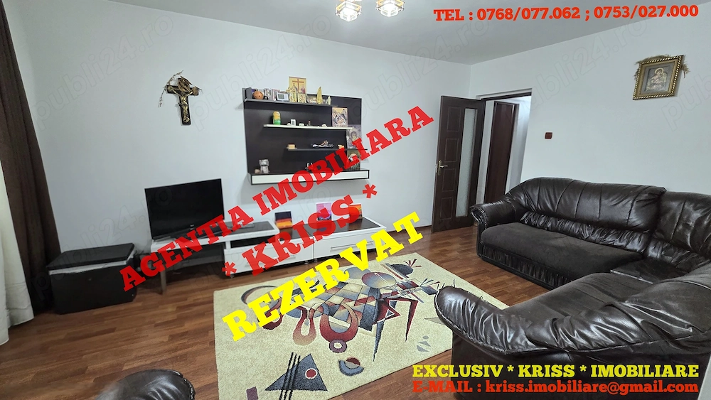 OFERTĂ! Apartament 3 Camere BANAT - EXERCIȚIU Confort 1 Etaj 3 Mobilat Și Utilat Complet
