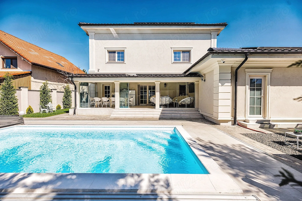 Vila lux de vanzare mobilata, utilata ,piscina ,sauna ,jacuzzi 