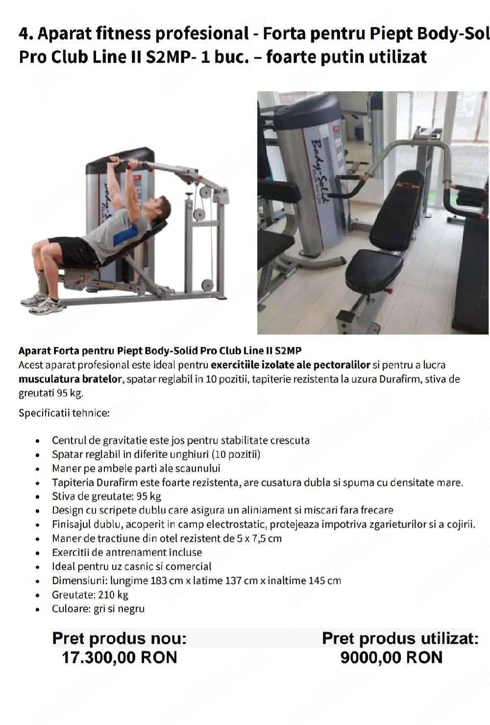 Aparate Fitness Profesionale 