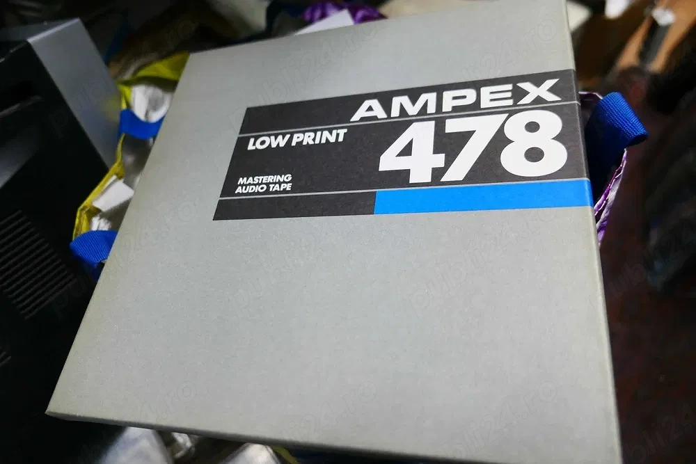 Banda Magnetofon AMPEX 478 2500ft, EMTEC Studio Master SM911 1000m, ORWO Typ 114 540m, Typ 106 500m