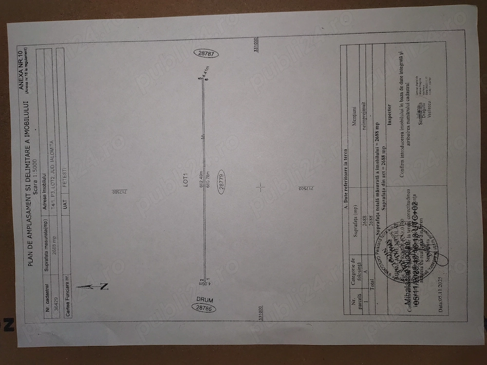 Teren extravilan Fetești jud. Ialomița.