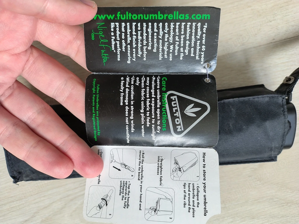 Umbrela mini Fulton Miniflat Lightweight Folding Umbrella compact umbrella