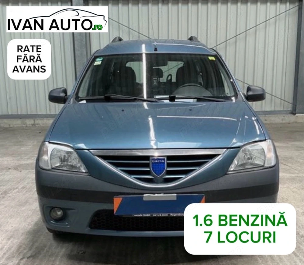 Logan MCV 7 locuri benzina Rate fara avans