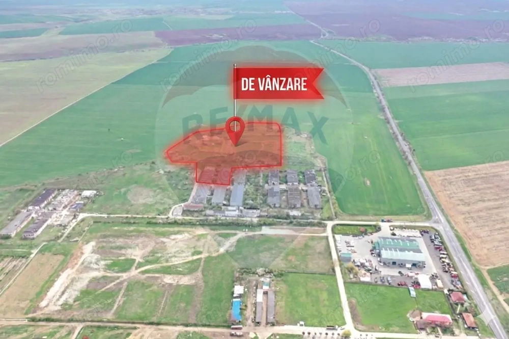 Teren intravilan 3.2 ha | Orțișoara | Zonă industrială/agrozootehnică