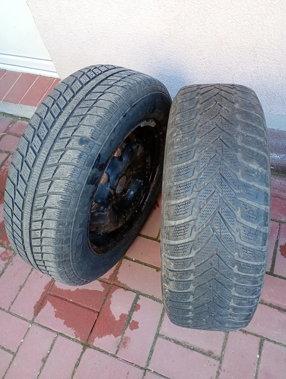 2 cauciucuri iarna si o roata vara