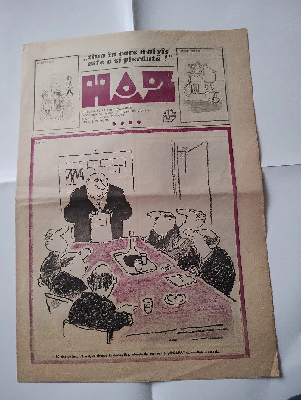 221. Ziar de caricaturi (rar), Haz nr. ?, anii '80, Matty, Nell Cobar etc.