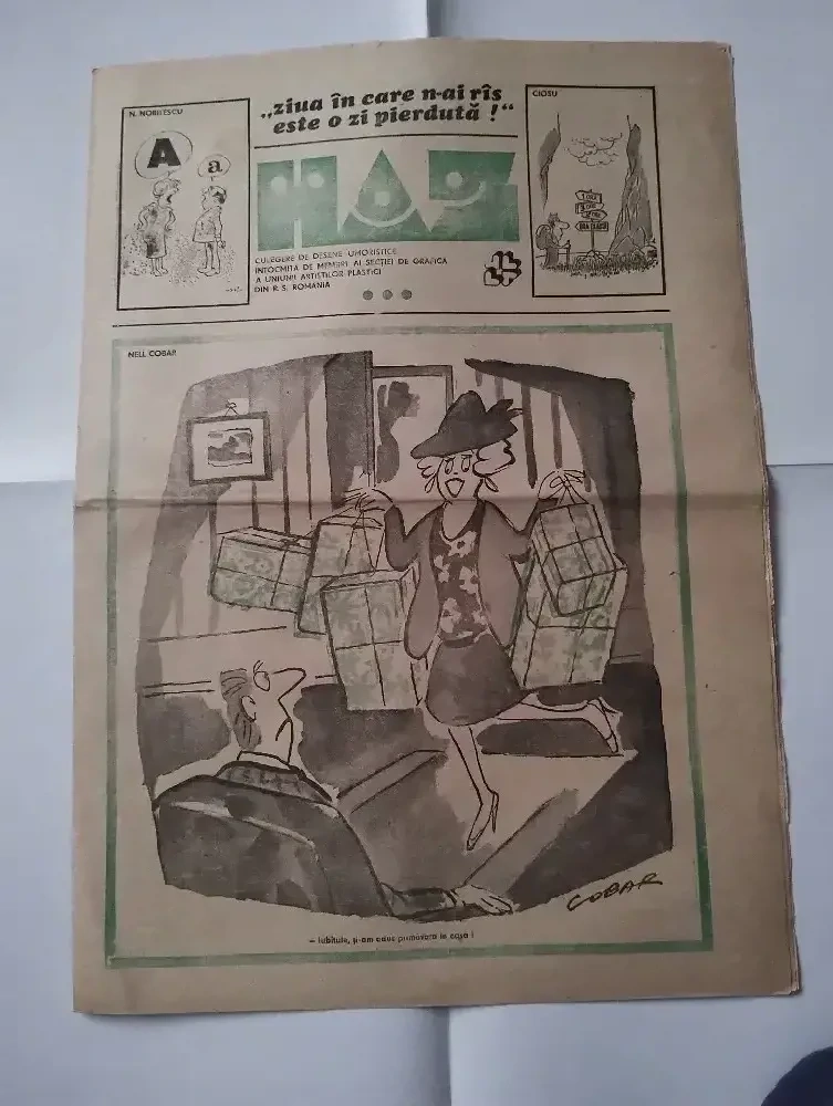 225. Ziar de caricaturi (rar), Haz nr. ?, anii '80, Matty, Nell Cobar, etc.