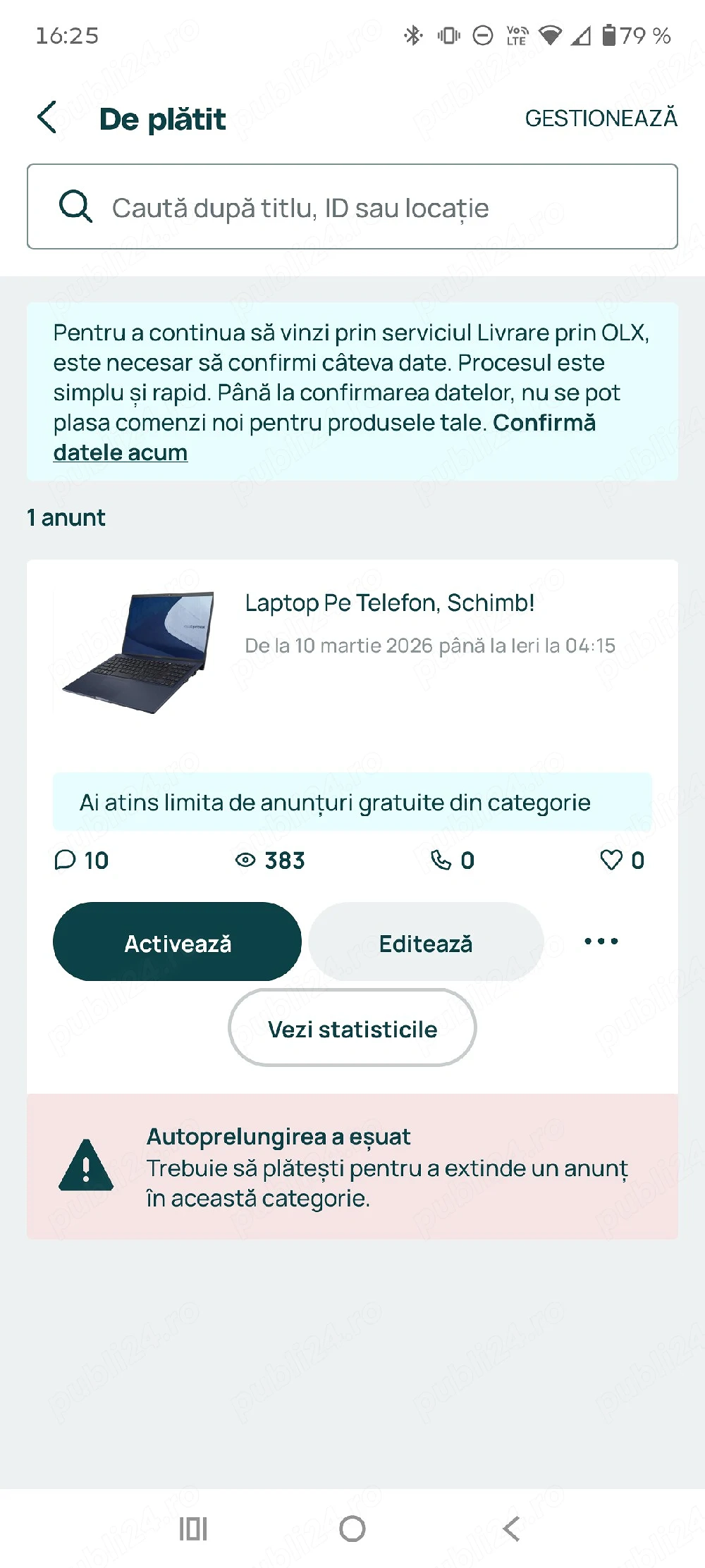 Schimb, laptop pe telefon!