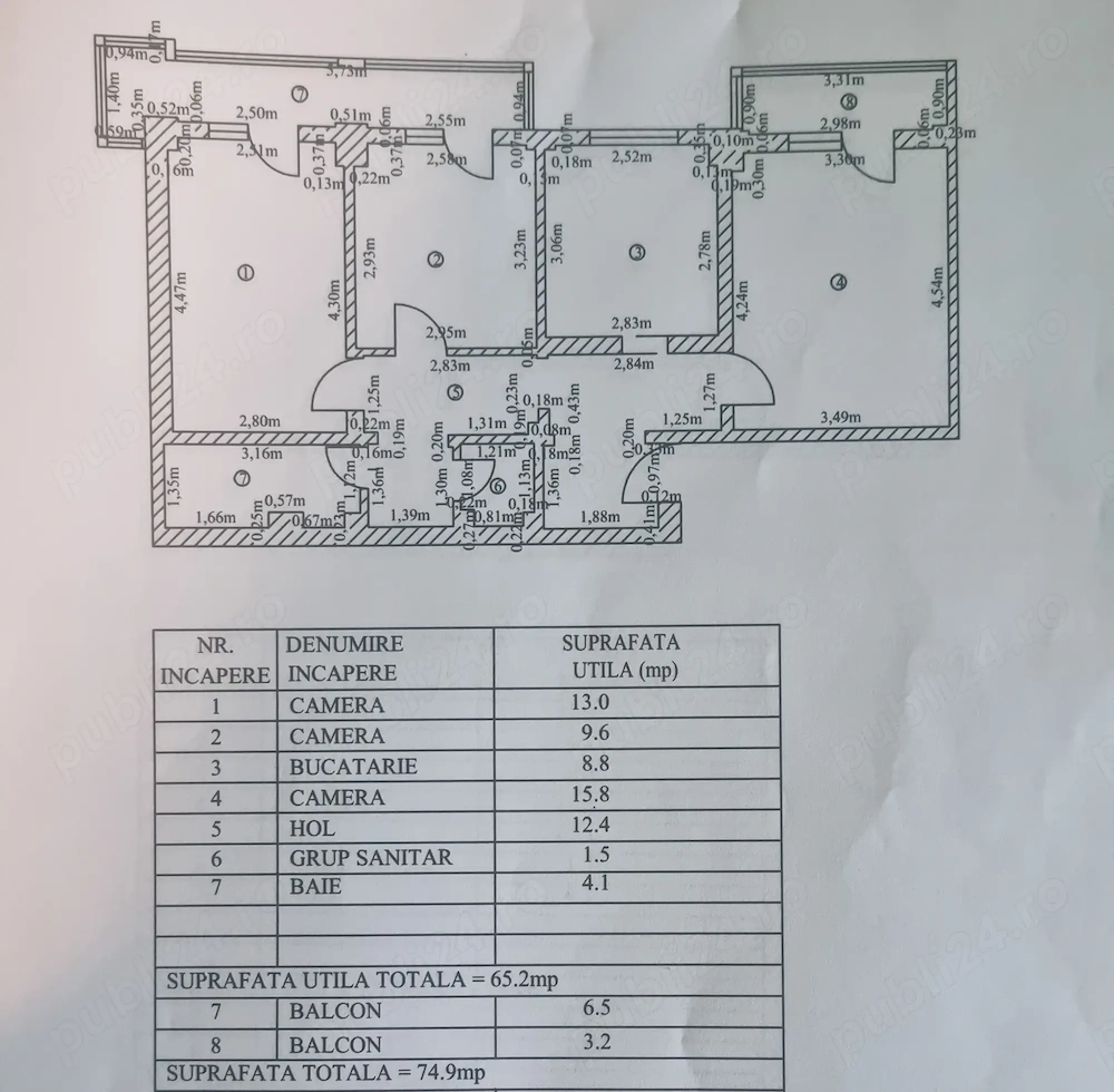 Apartament 3 Camere Faleza