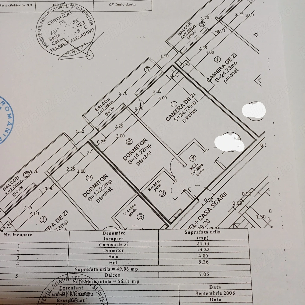 Apartament 2 camere Baciu