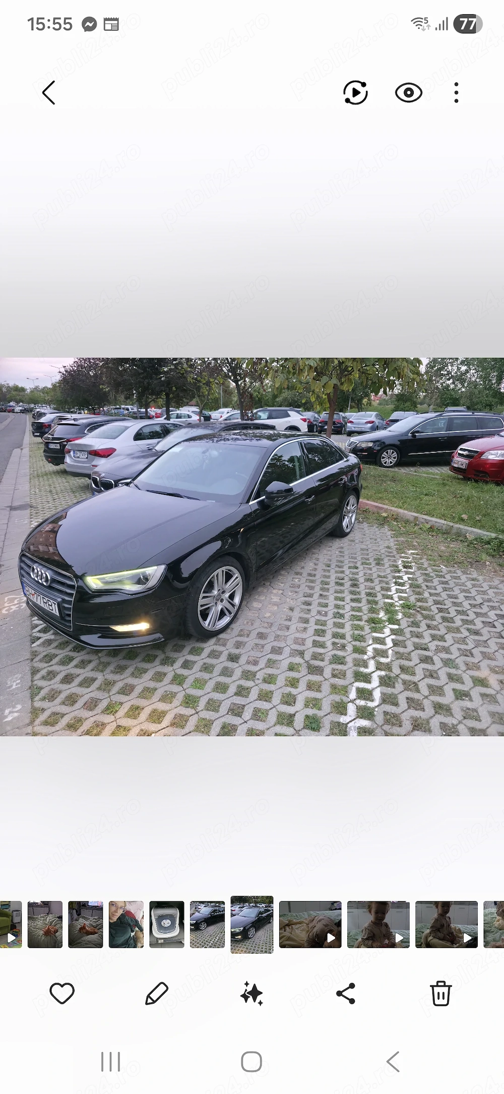Vand Audi A3 sedan stare intretinuta cu km reali.