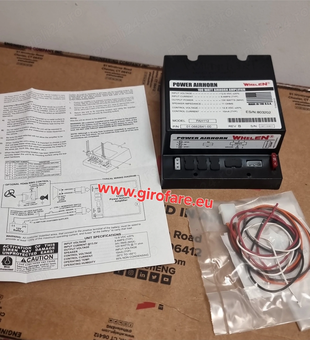 Sirena ambulanta SMURD 