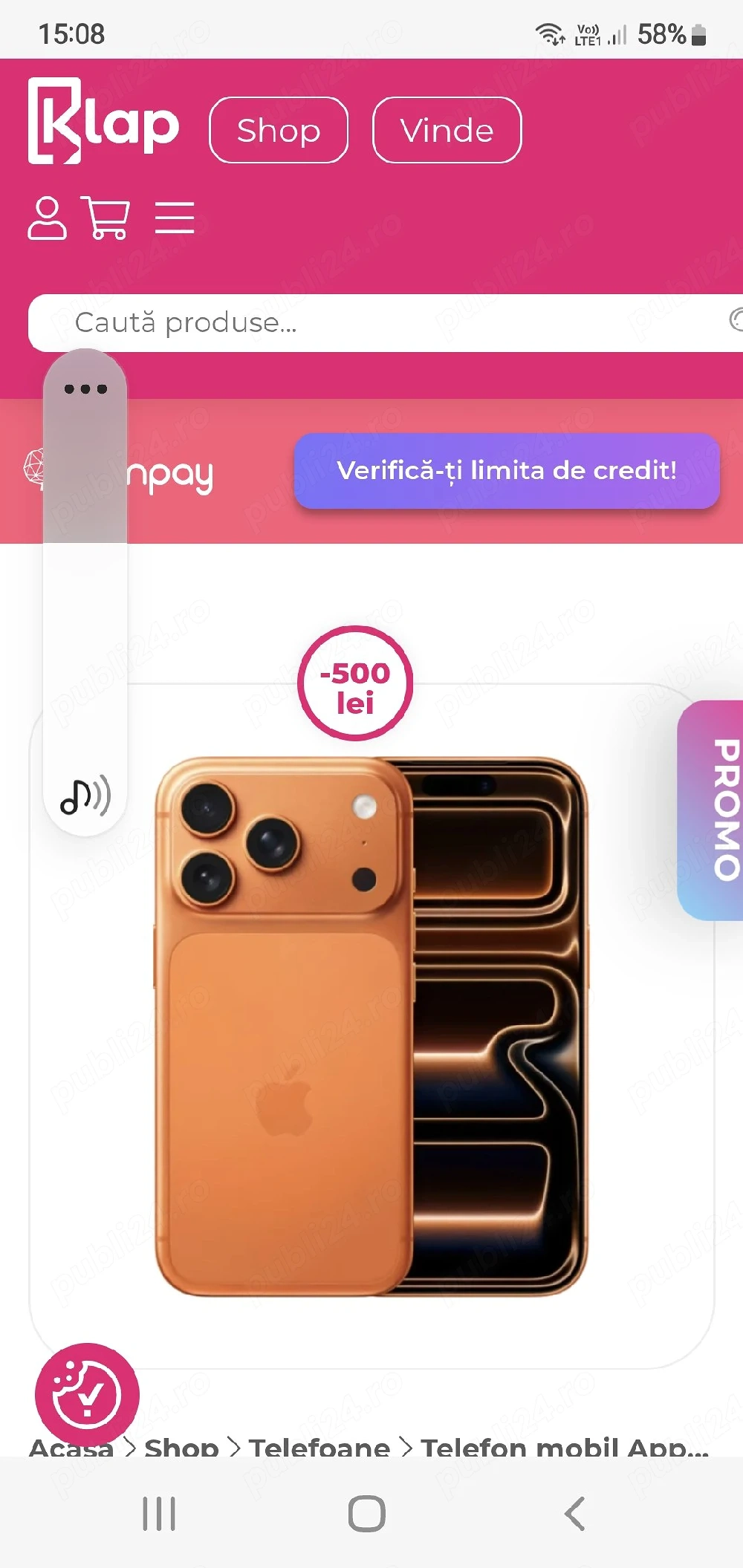 Cumpar telefon Aifon 17 