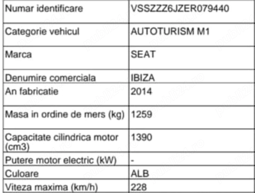 vand seat Ibiza Cupra(din fabrica)