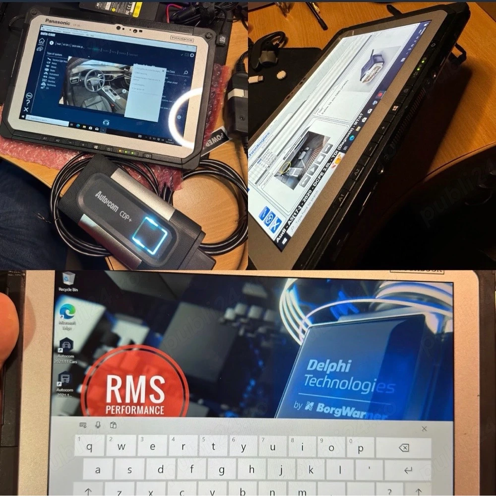 Kit Diagnoza Auto si Camion Tableta Panasonic Toughbook 256 SSD i5 8 Gb Ram Delphi Autocom