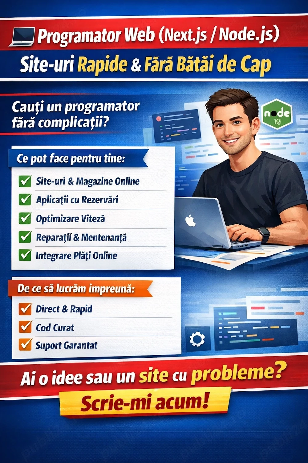  Programator Web (Next.js   Node.js)   Site-uri Rapide & Fără Bătăi de Cap