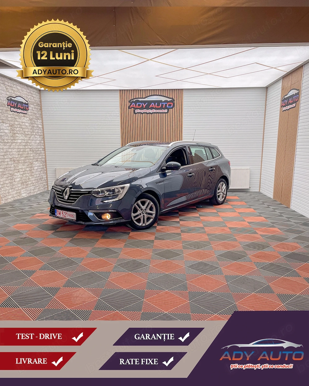 RENAULT MEGANE 1,5 DCI . An 2019 . Cutie AUTOMATA . Rate fixe . Garantie 12 luni . Buy-Back . 