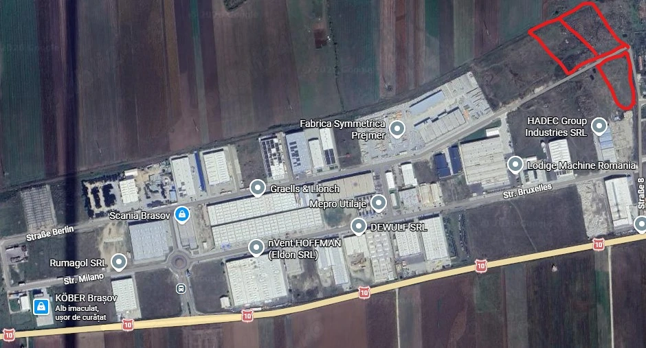 Vânzare trei terenuri Parc Industrial Prejmer