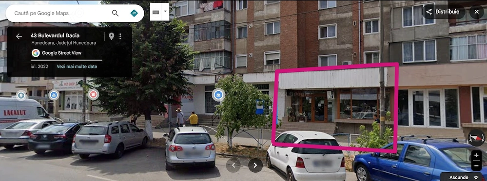 Spațiu comercial Hunedoara de închiriat M5 Dacia 37 vis a vis de Profi Super