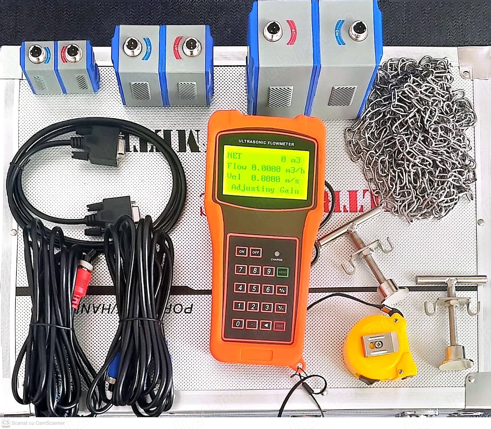Debitmetru portabil ultrasonic   măsurare neinvazivă a debitului din conducte