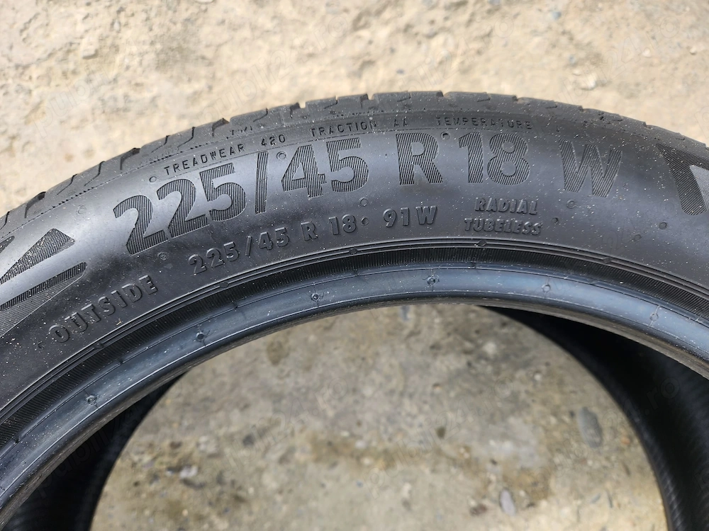 4 Anvelope vară Continental EcoContact 6 225 45 R18 91W