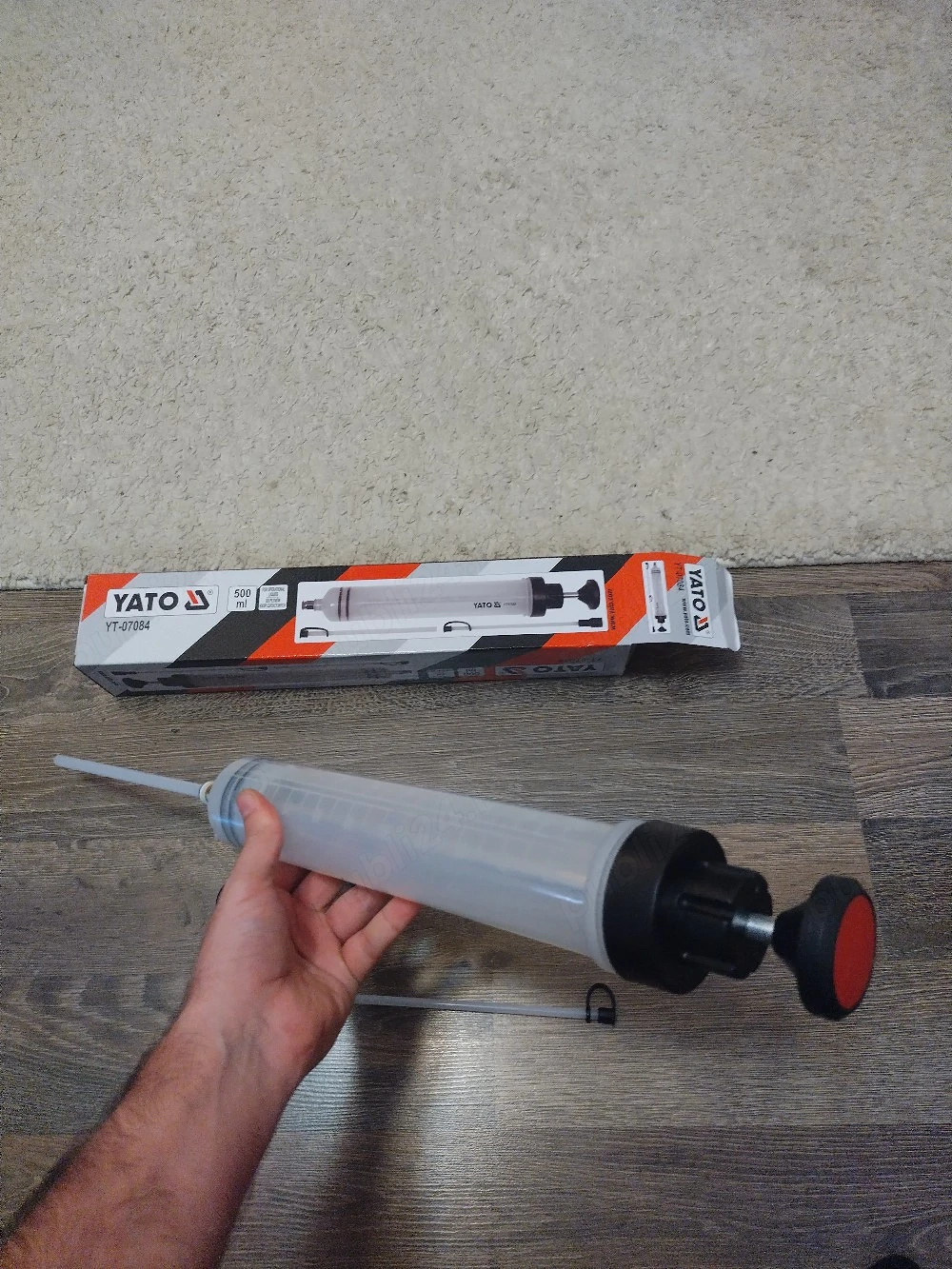 Seringă 500 ml extras ulei, motorina, benzina, antigel, apa noua