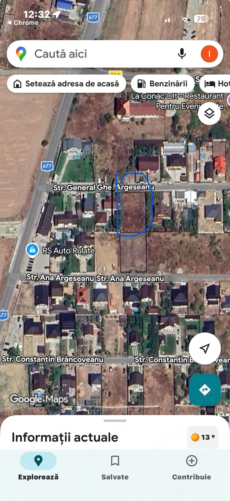 Vanzare teren 1000 mp Slatioara