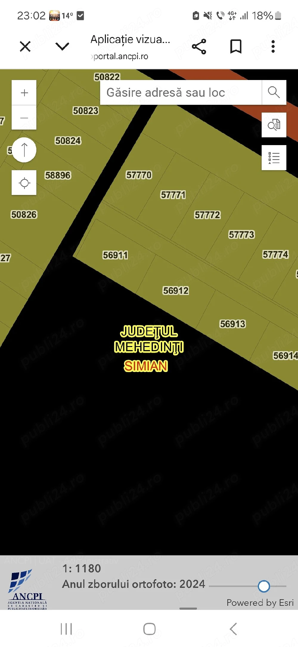 Teren 550 m simian -puielnita 15500  euro