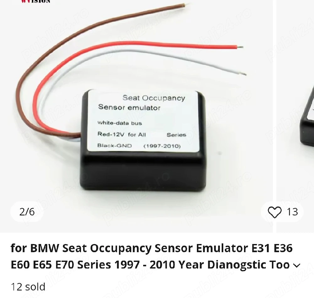 Senzor emulator seet ocupancy 