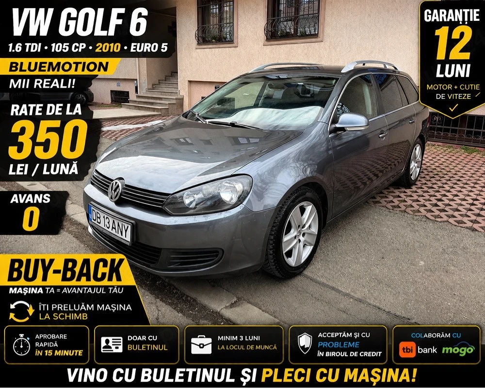 VW Golf 6 Break 1.6 TDI BlueMotion Navi ,Climatronic,Start-Stop 2010