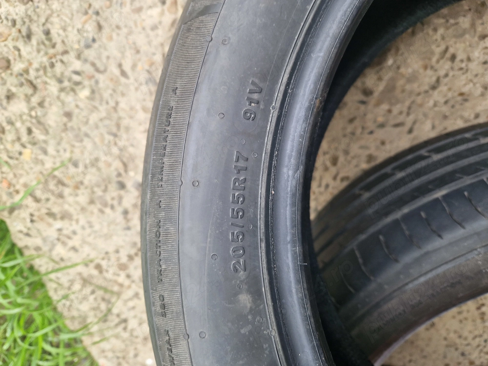 cauciuc vara 205/55/17, Giti Synergy, DOT 0825, 4 buc. originale de pe vw taigo nou, rulate 2000 km