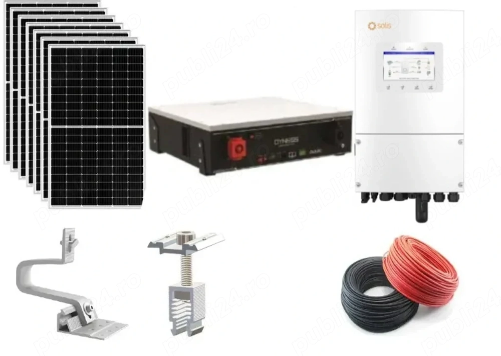 Sistem 8 kw complet cu acumulator de stocare 5.12 kw