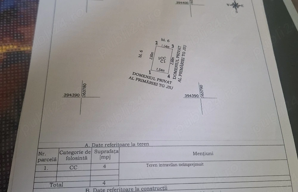 Vand Apartament 2 Camere Zonă Centrală Parter
