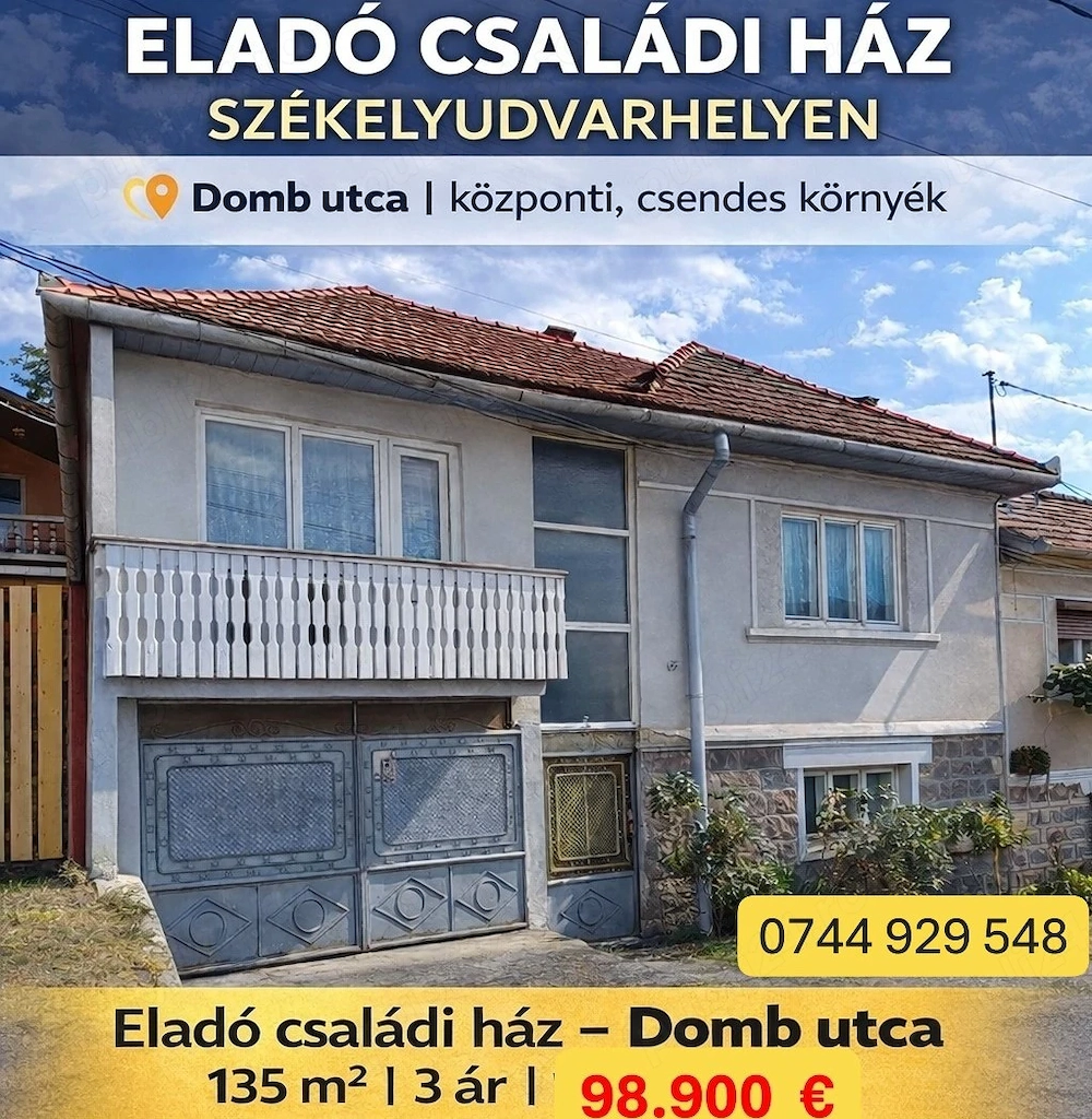 Családi ház Székelyudvarhely központi zónájában