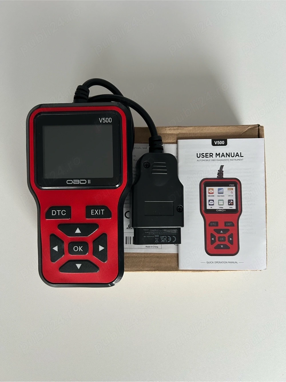 Tester auto universal diagnoza OBD2 V500 - sterge erori rapid